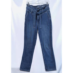 Kut Reese Paperbag High Rise Ankle Straight Leg‎ Jeans Size 0 from the Kloth